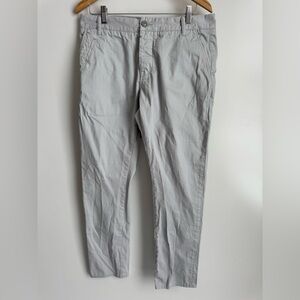 AllSaints Men's Natural Stove Fit Chino Light Grey 33 x 30‎ cotton business